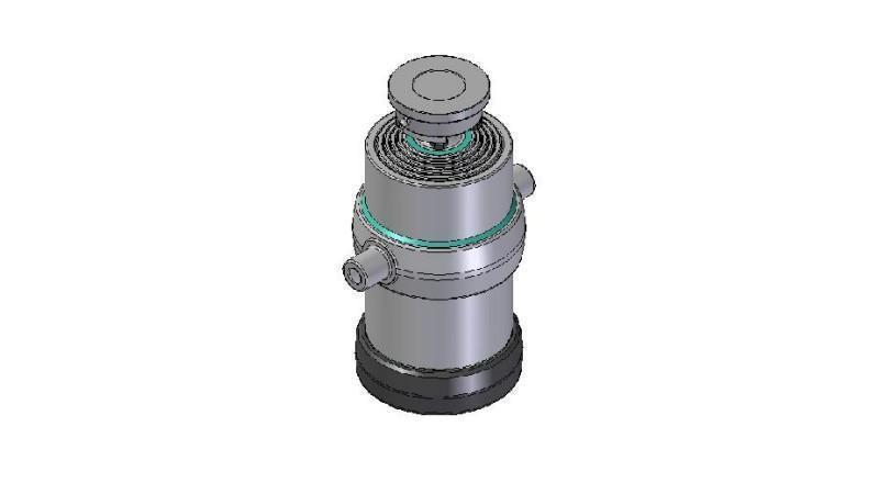 5032S -TELESCOPIC CYLINDER STANDARD/BALL 5 STUFEN HUB 1450 DURCHMESSER 215