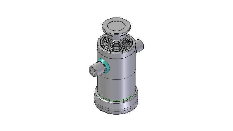 6007S - TELESCOPISCHE CYLINDER STANDAARD/BAL 6 FASES SLAAG 1180 DIAMETER 152