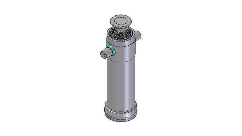 6011S -TELESCOPIC CYLINDER STANDARD/BALL 6 STAGES STROKE 2557 DIAMETER 152