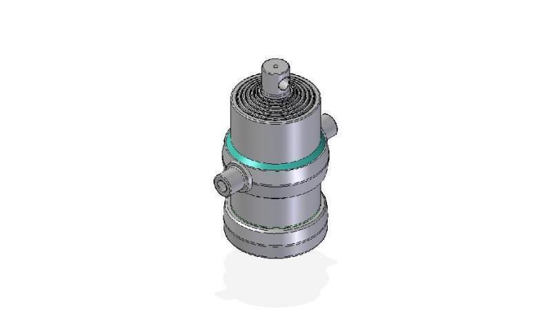 7018F -TELESCOPIC CYLINDER STANDARD/HOLE 7 STAGES STROKE 1800 FI 190