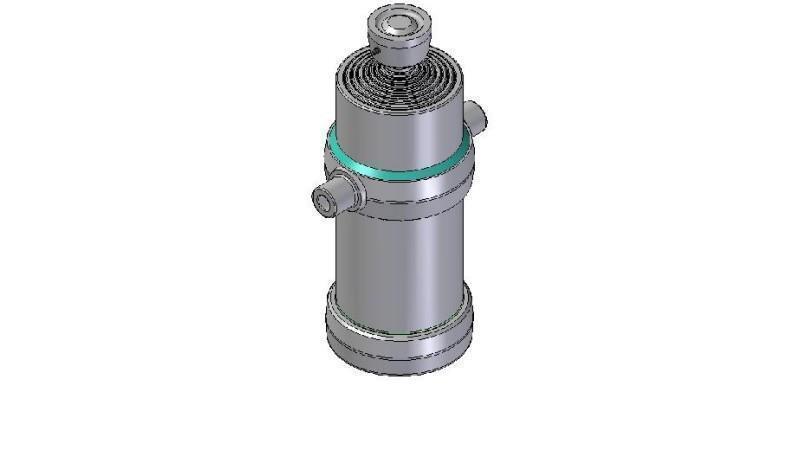 8007S -TELESCOPIC ZYLINDER STANDARD/KUGEL 8 STUFEN HUBLÄNGE 2980 DURCHMESSER 190