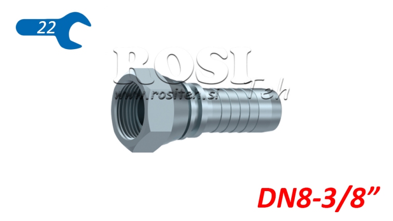 HYDRAULIC FITTING BSP FEMALE DN8-3/8