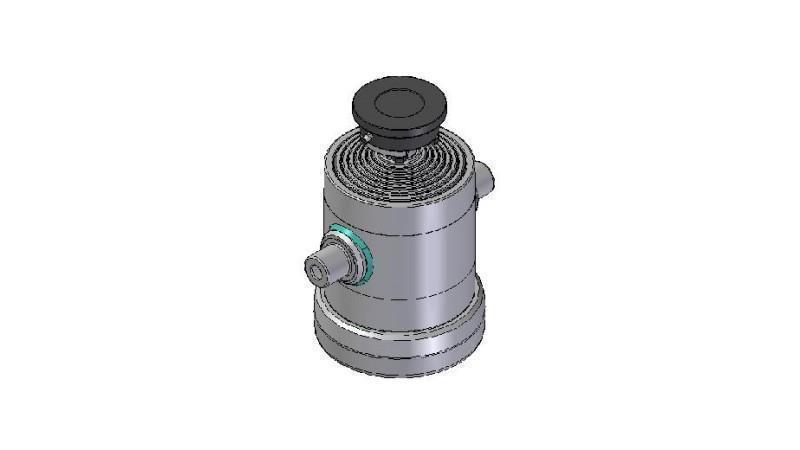 8010S -TELESCOPIC ZYLINDER STANDARD/BALL 8 STUFEN HUB 1875 DURCHMESSER 240
