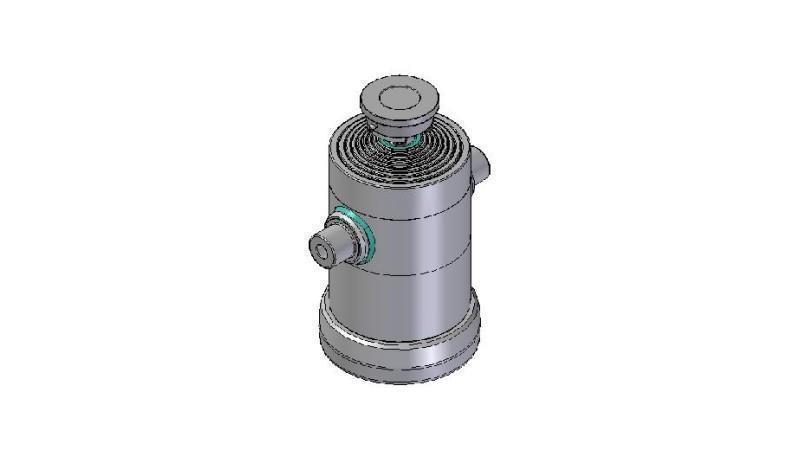 8034S -TELESCOPIC ZYLINDER STANDARD/KUGEL 8 STUFEN HUB 2780 DURCHMESSER 270