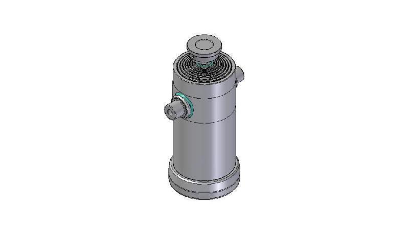 8036S -TELESCOPIC ZYLINDER STANDARD/KUGEL 8 STUFEN HUB 3500 DURCHMESSER 270