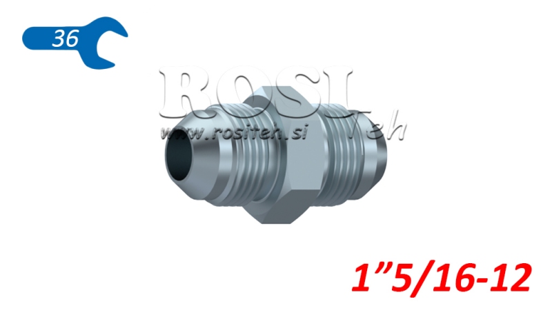 HYDRAULICKÝ DVOJITÝ SKRUTKOVÝ SPOJ JIC74° 1”5/16-12 1”5/16-12