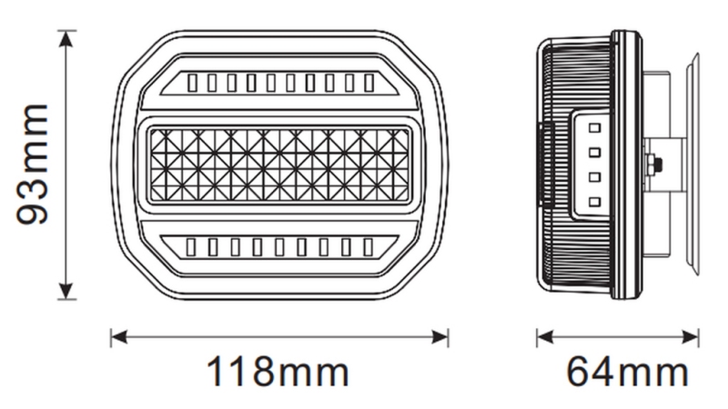 SADA MAGNETICKÝCH LED SVETIEL - BEZDRÔTOVÁ 12/24V CANBUS