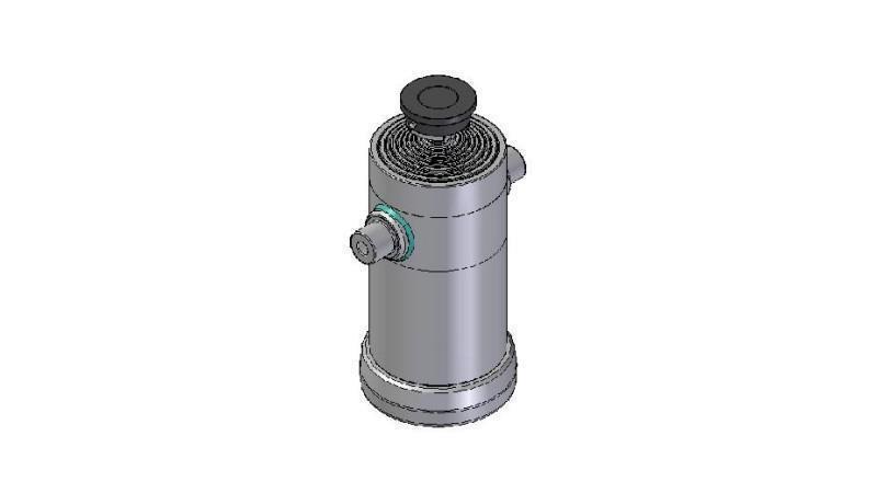 9036S -TELESCOPIC ZYLINDER STANDARD/KUGEL 9 STUFEN HUB 3967 DURCHMESSER 270