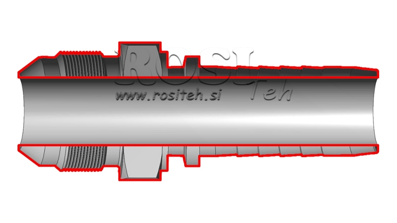 HYDRAULICKÁ PRÍPOJKA AGJ JIC74° SAMEC DN25-1 5/16-12