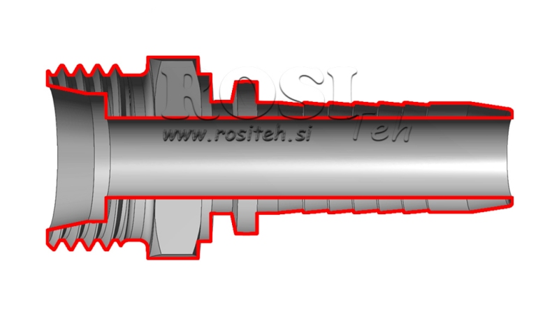 HYDRAULISCHER ANSCHLUSS CES 30 S MÄNNLICH DN25-M42x2