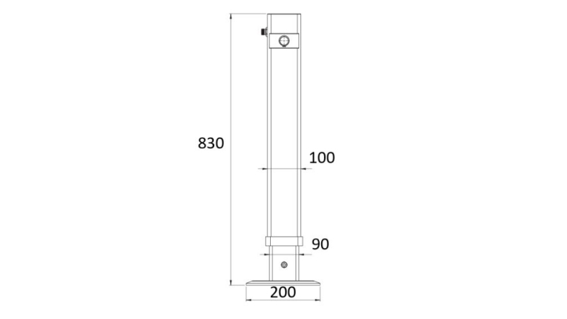 PATTES HYDRAULIQUES À DOUBLE ACTION 540mm - 2.800kg