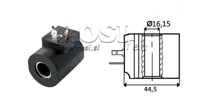 COIL ELECTROMAGNÉTICO 12V CC - CB10 - fi 16.15mm-50.2mm 26W IP65