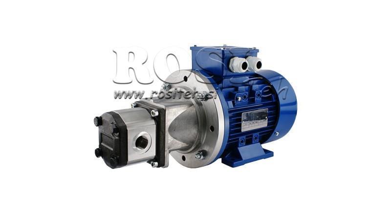 GRUPA MONTAŻOWA POMPY HYDRAULICZNEJ 2 12 ccm SILNIK ELEKTRYCZNY 3-fazowy - 4 KW (przepływ = 17 litrów/min)