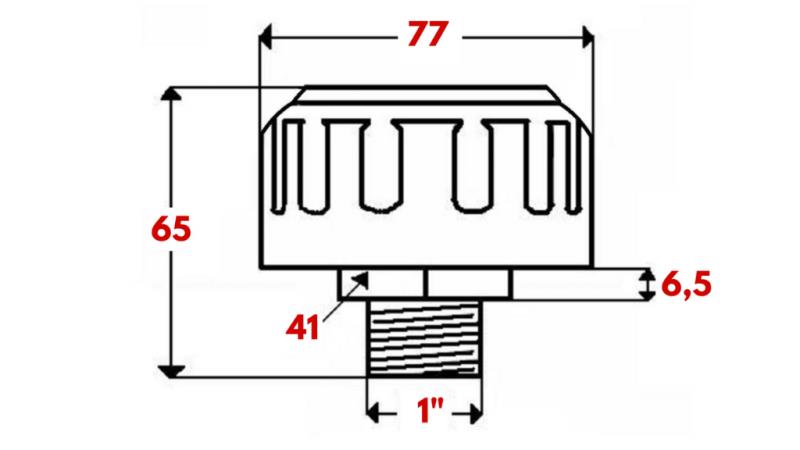 TAPA DE LLENADO METÁLICA CON VENTILACIÓN 3/4''