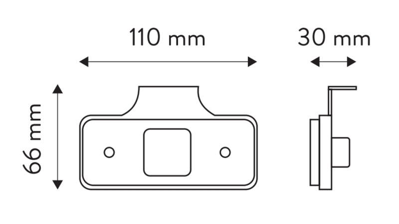 LED POZIČNÉ SVETLO BIELE 12V
