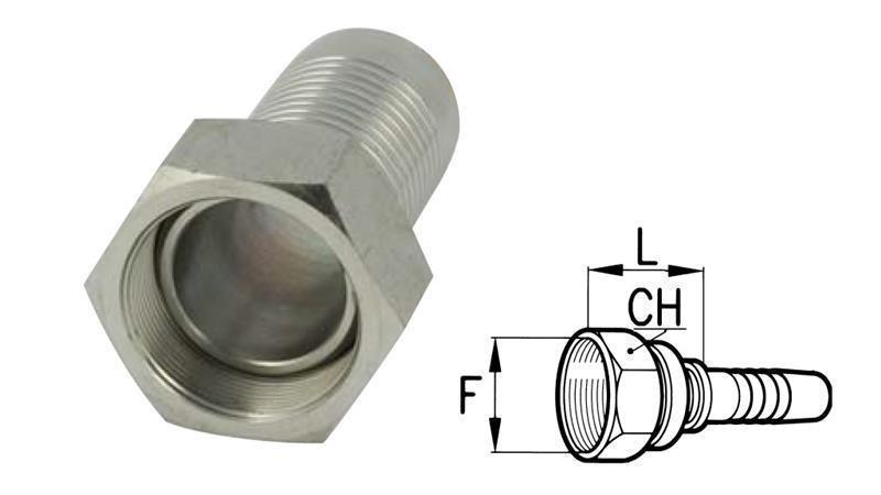 HIDRAULINIS BSP Moteriškas KONEKTORIUS DN13-M20x1.5