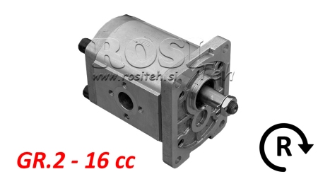 HYDRAULICKÉ ČERPADLO GR.2 16 CC PRAVÁ - PRÍRUBY