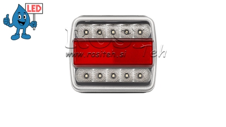 LUZ LED TRASERA PARA REMOLQUE COMBINADA 4 FUNCIONES 12V BLANCA
