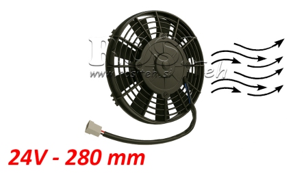 AXIALFLÄKT 280MM PULL 24V