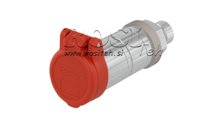 ČERVENÝ OCHRANNÝ KRYT PVC RÝCHLOSPOJKY SAMICA PUSH PULL