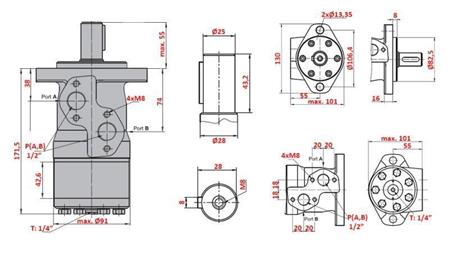 MOTOR HIDRAULIC MP 315