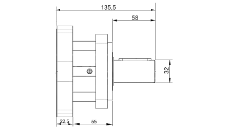 FLANGE DE ROLAMENTO PARA MOTOR HIDRÁULICO MP-MR