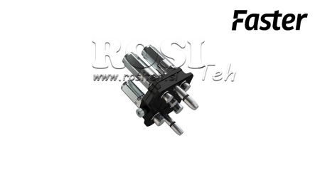 MULTI-FASTER COUPLING 3 WAY BSP 1/4 MOBILE PART