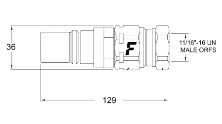 MÄNNLICHE SCHNELLKUPPLUNG FÜR MULTI-FASTER 3/8 3PLK,3PLV A MOBILER TEIL