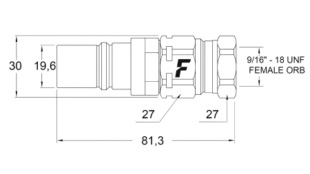 MÄNNLICHE SCHNELLKUPPLUNG FÜR MULTI-FASTER 3/8 MOBILER TEIL