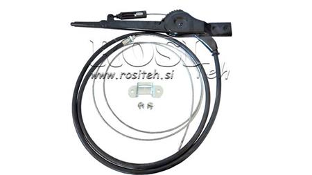 ŤAHACÍ RÚČKA PRE BRZDOVÝ KABEL TRAILERA S KÁBLOM 2.3m