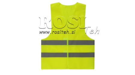 REFLEKTERENDE VEST HØJ SYNLIGHED ORANGE/GUL