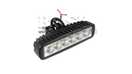 LED DARBO ŠVIESA - ŠVIESA 6 LED 18W 12V-24V
