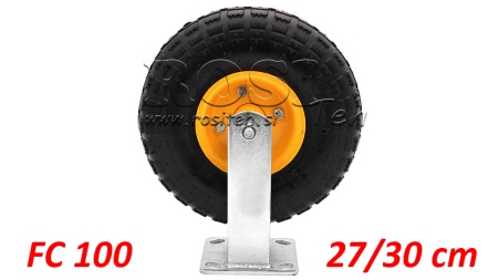 KOŁO PNEUMATYCZNE 27/30cm Z FIXOWANĄ PODSTAWĄ FC100