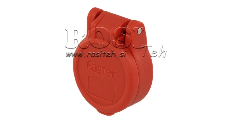 ČERVENÝ OCHRANNÝ KRYT PVC RÝCHLOSPOJKY SAMICA PUSH PULL