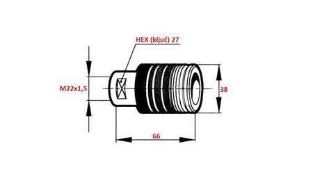 SCHNELLKUPPLUNG TRAKTOR WEIBLICH DRÜCKEN - ZIEHEN M22x1.5