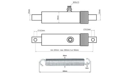 HYDRAULICKÝ CYLINDR PRO OTEVÍRÁNÍ KLAPKY 38/25-90
