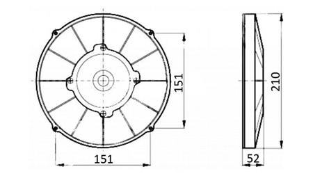 ΑΞΟΝΙΟΣ ΑΕΡΑΣ 190mm ΤΡΑΒΗΓΜΑ 24V