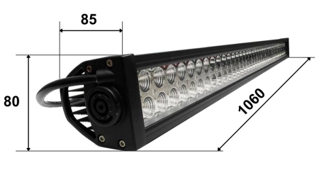 LED DARBO ŠVIESA - ŠVIESA 80 LED 240W 12V-24V KOMBO 106CM MEGA