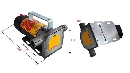 ELEKTRISCHE PUMPE 12V DC -1- 50 lit/min (3000 l/h)