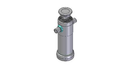 3095S - TELESCOPIC CYLINDER STANDARD/BALL 5 STAGES STROKE 2140 DIAMETER 124
