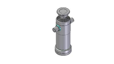3097S - TELESCOPIC CYLINDER STANDARD/BALL 5 STAGES STROKE 1315 DIAMETER 124