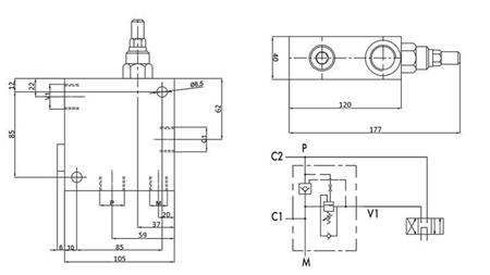 VANNE À DOUBLE VITESSE CUBE HI-LO VRSP V1230 95lit - 350bar