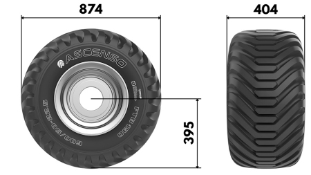 400/60-15.5 ПНЕВМАТИЧЕН TR 882 16PL С РИМ 13.00X15.5