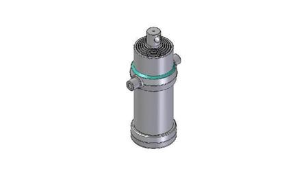 4063F -TELESCOPIC ZYLINDER STANDARD/LOCH 6 STUFEN HUB 3405 DURCHMESSER 190