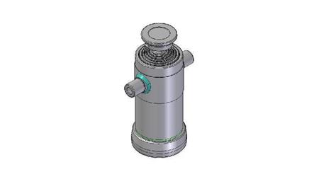 6008S - TELESCOPISCHE CYLINDER STANDAARD/BAL 6 FASES SLAAG 1480 DIAMETER 152