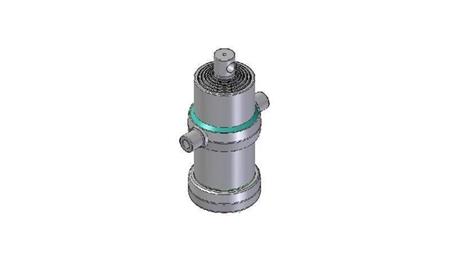 6023F -TELESCOPIC ZYLINDER STANDARD/LOCH 6 STUFEN HUB 2545 DURCHMESSER 170
