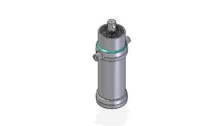 7022F - TELESCOPISCHE CYLINDER STANDAARD/GAT 7 FASES SLAG 3445 DIAMETER 190