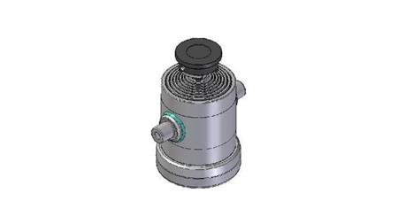 8010S -TELESCOPIC ZYLINDER STANDARD/BALL 8 STUFEN HUB 1875 DURCHMESSER 240