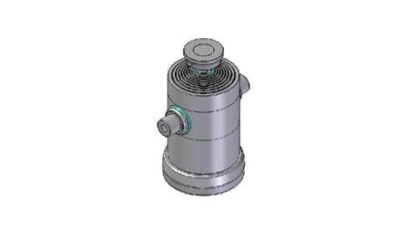 8034S -TELESCOPIC ZYLINDER STANDARD/KUGEL 8 STUFEN HUB 2780 DURCHMESSER 270