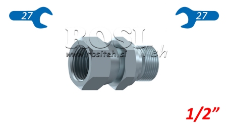 HYDRAULICKÝ DVOJITÝ SKRUTKOVÝ SPOJ S OTOČNOU MATICOU 1/2